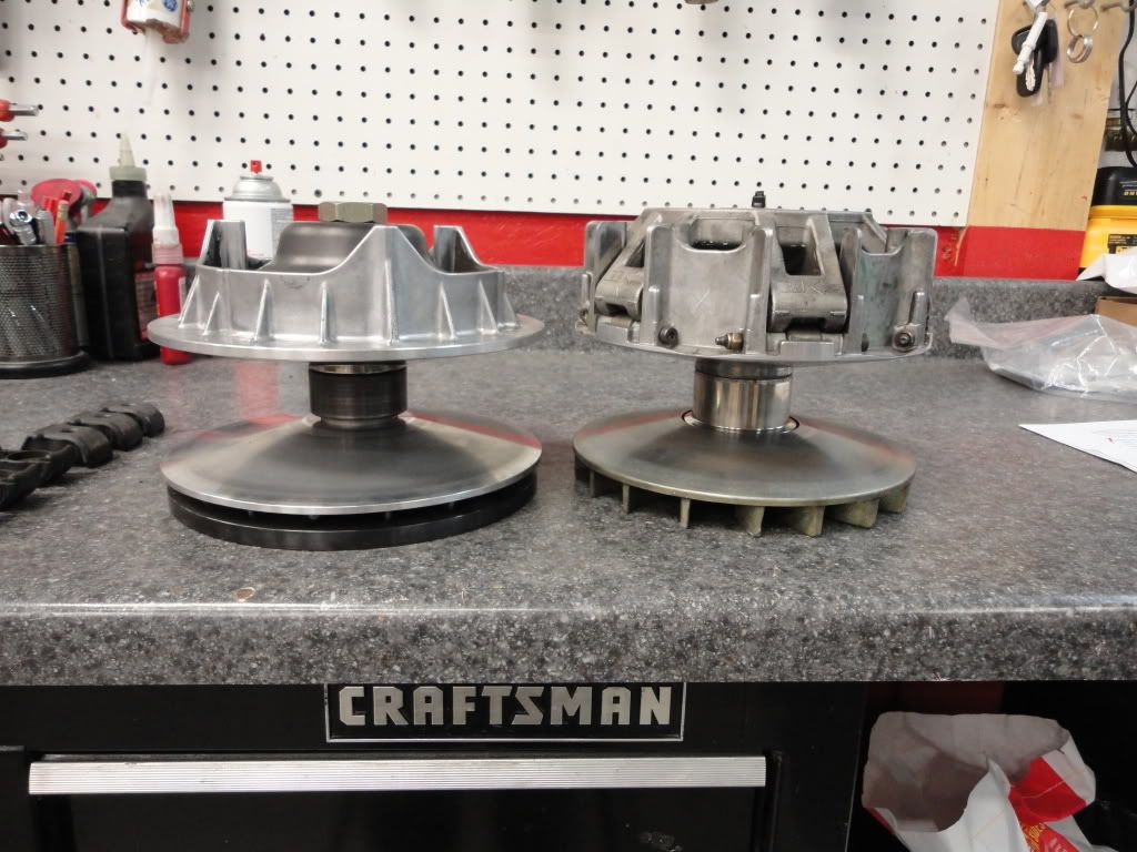 CV tech and clutch work ///AIRDAM is aboard. CanAm ATV Forum